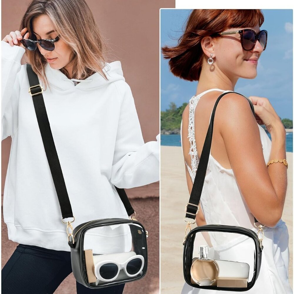 Versatile Clear Purse With Adjustable Straps - Id… - image 2